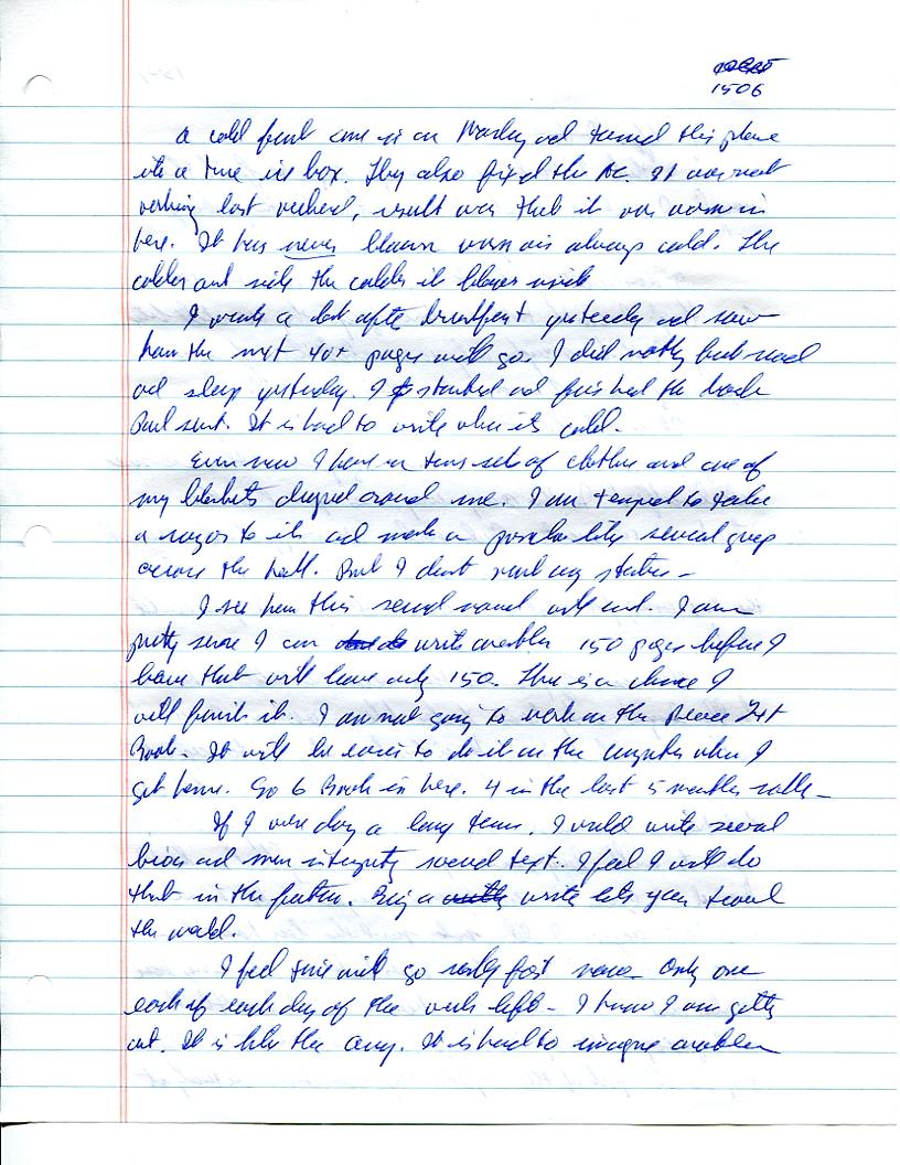 Dr John WorldPeace 2008 Prison Journal